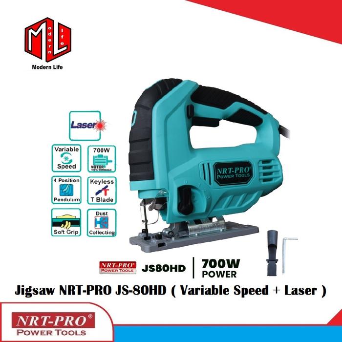 NRT PRO Jigsaw JS80 HD Variable Speed + LASER Mesin Jig Saw JS80HD