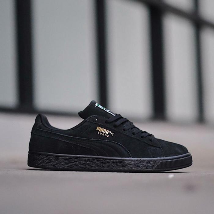 Promo Sepatu Puma Suede All Black 100 Original Berkualitas