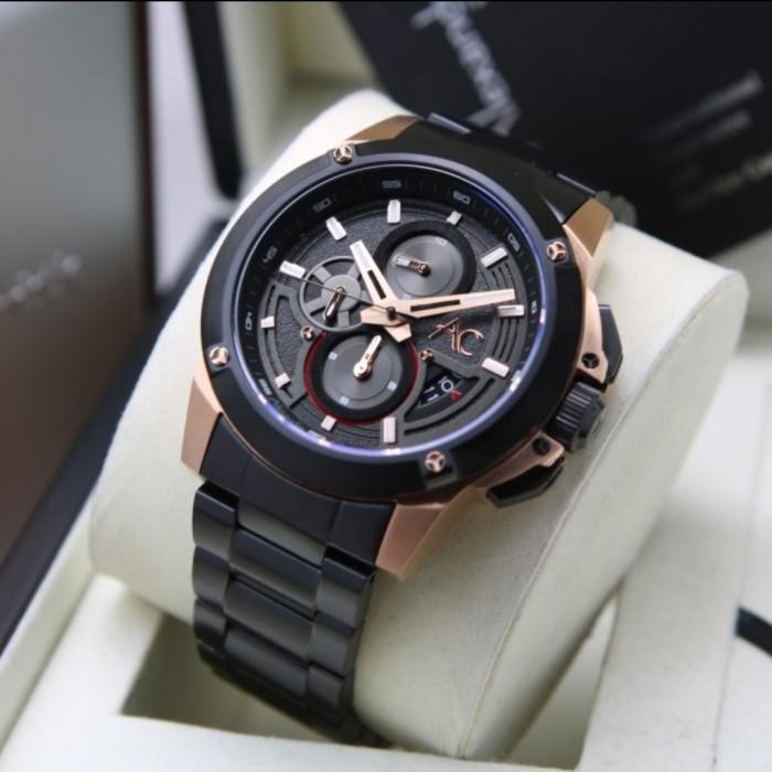 ALEXANDRE CHRISTIE 9602 ROSEGOLD BLACK AC9602 PRIA ORIGINAL,,STAINLESS