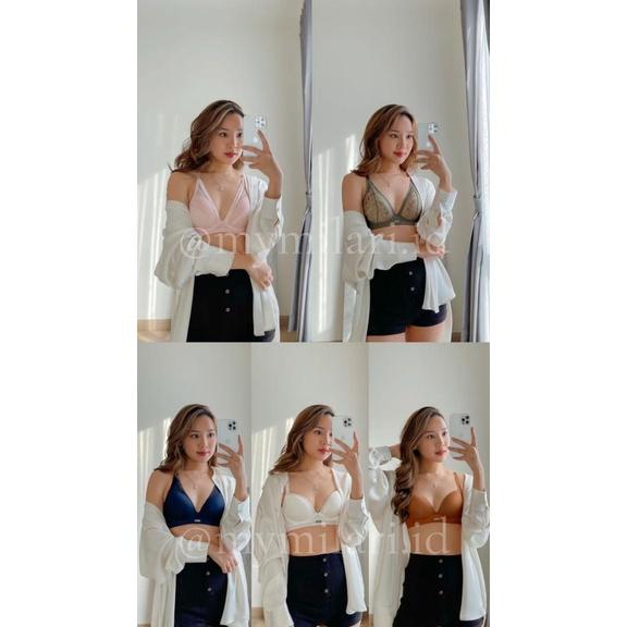 MILARI | MY BODYWORKS, 5SET WIRELESS BRA /LYCRA & PANTIES, FREE POUCH,