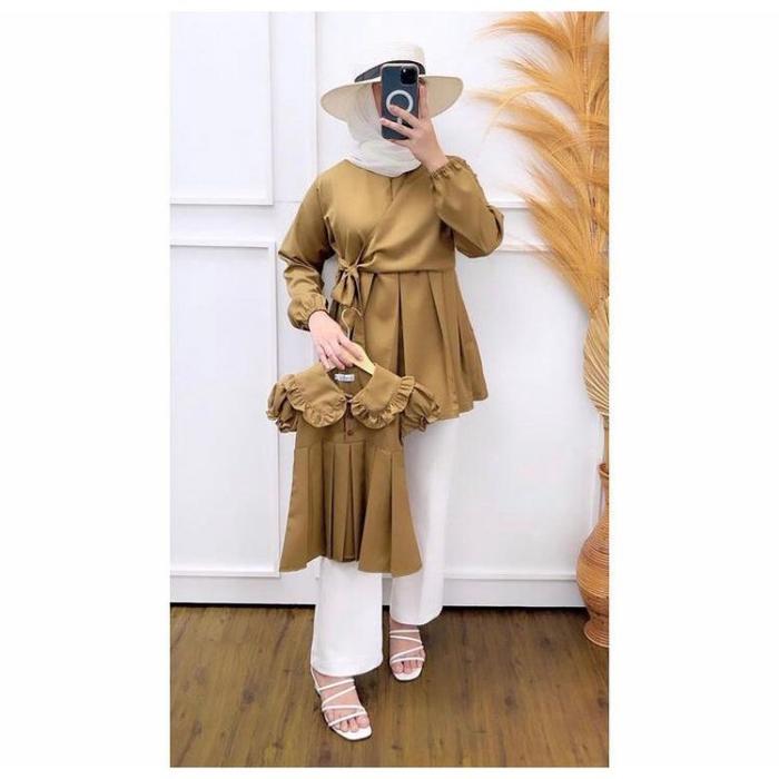 Blouse Couple Mom And Kids Mida Baju Blouse  Ibu Dan Anak Umur 0-13 Tahun Ukuran S M L XL XXL XXXL 5