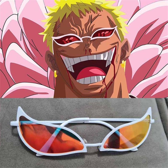 Kacamata Desain One Piece Doflamingo Untuk Cosplay