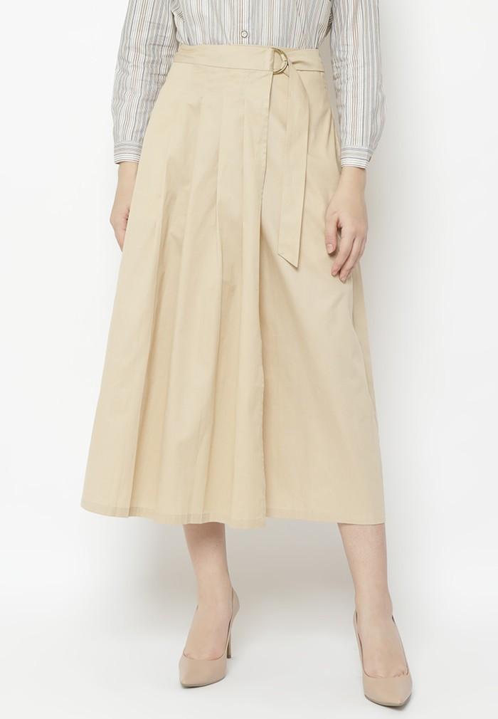Novel Mice - Rok Wanita | Beige Wrap Skirt