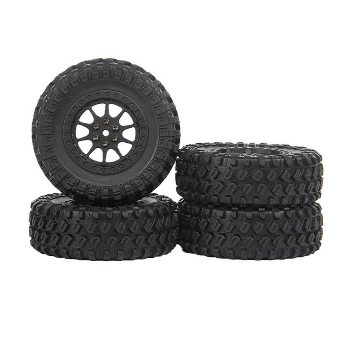 4pcs Ban 70mm Warna Hitam Untuk Mn D90 D99S Mn-90 Mn91 Mn98 Mn99S Wpl