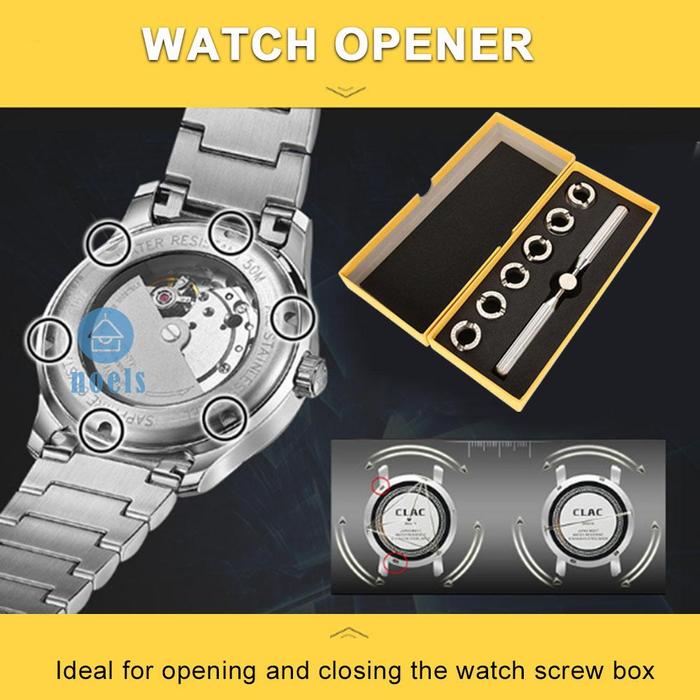 Noelss 7pcs Alat Pembuka Casing Belakang Jam Tangan Untuk Rolex Oyster