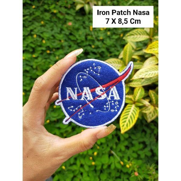 Iron Patch Bordir Nasa Premium Emblem Bordir Besar Tempelan Baju