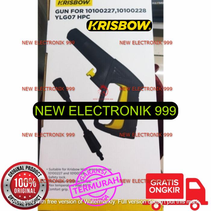 KRISBOW GUN HIGH PRESSURE CLEANER 90 BAR KRISBOW 10100227 GUN HPC