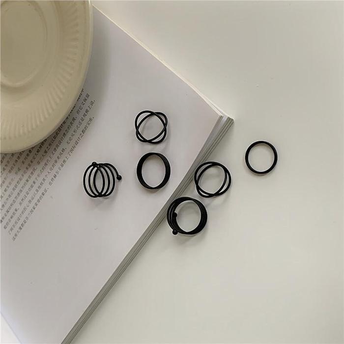 Cincin Titanium Pria Model Angka Romawi Cincin Aesthetic Vintage