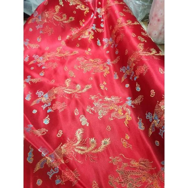 Bahan cheongsam meteran kain congsam baju imlek