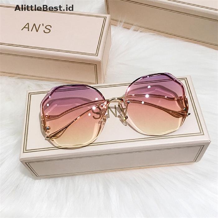 Abest 2 Kacamata Hitam Lensa Uv400 Warna Gradasi Untuk Wanita
