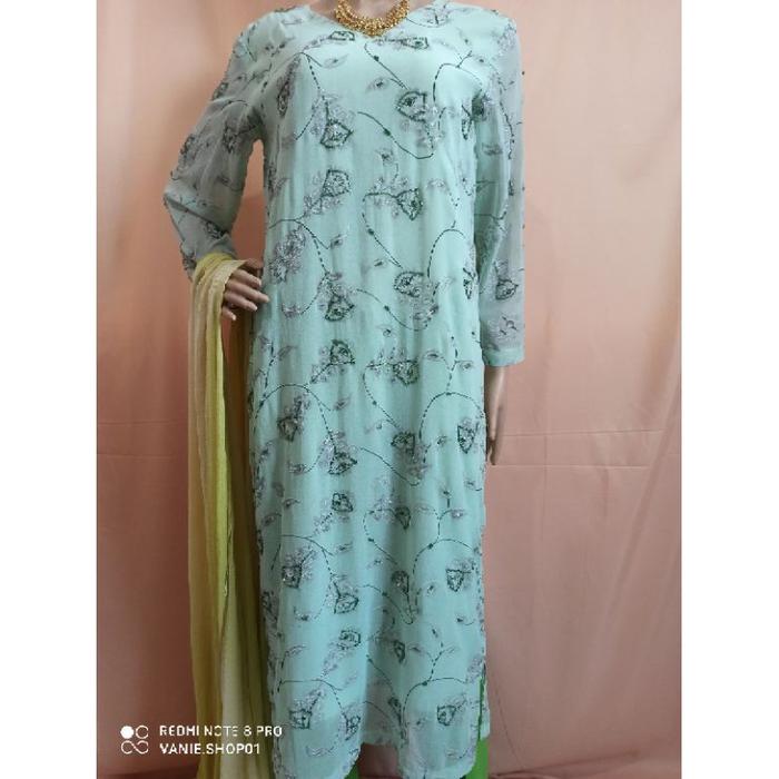 KS07 Kurti set long preloved baju india