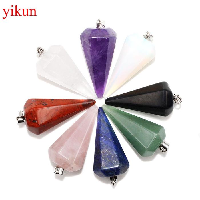 Quartz healing pendulum for divination, rose quartz pendulum,