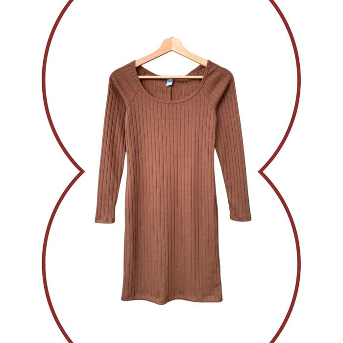 Dress Old Navy Fitted Long-Sleeve Rib-Knit Mini