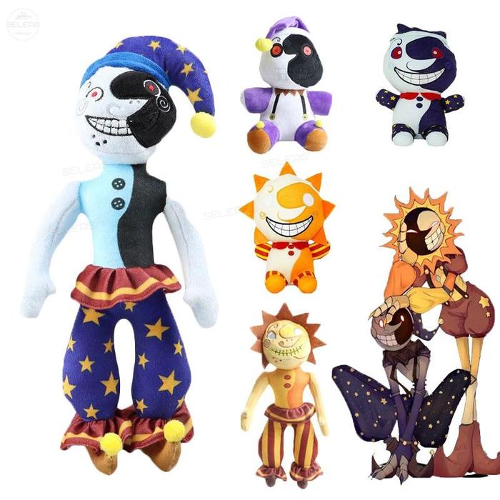 Mainan Boneka Stuffed Plush Karakter Game FNAF Sundrop & Moondrop