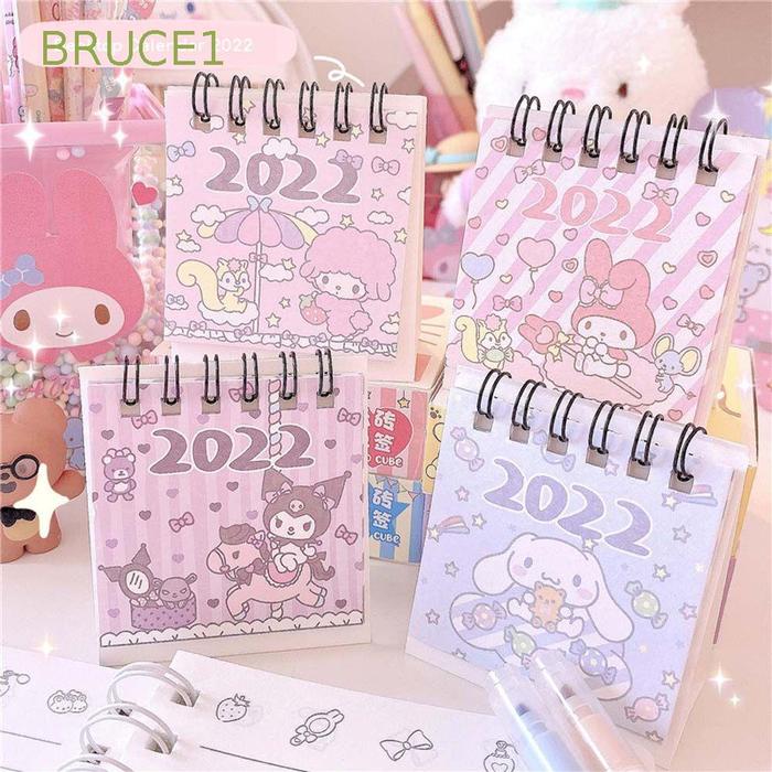 Kalender Meja 2022 Mini Portable Motif Kartun Anime Jepang