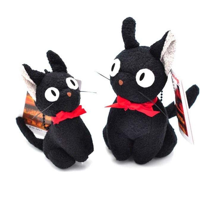Cute Black JIJI Cat Kiki's Delivery Service Plush Doll Figure