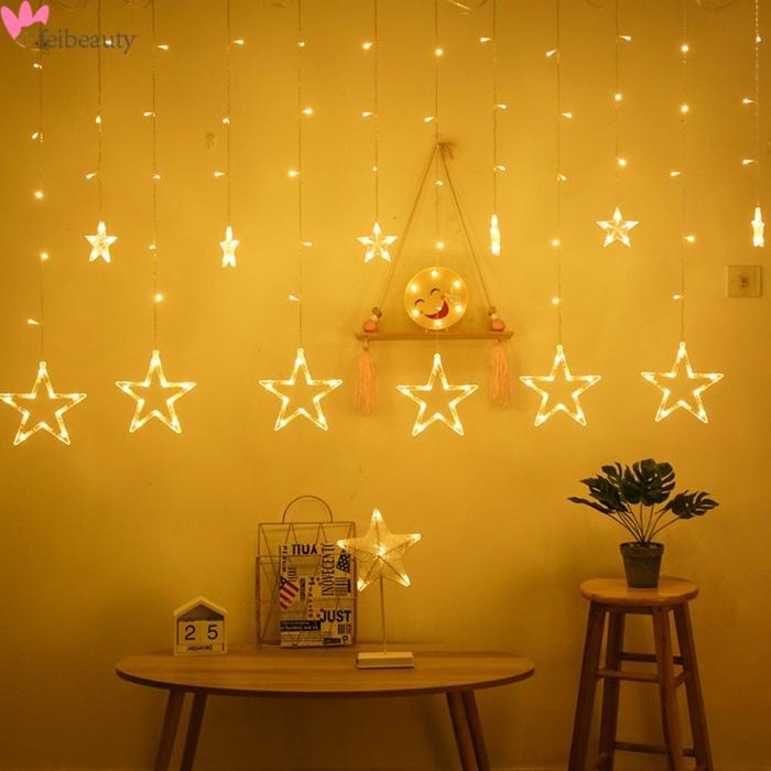 Lampu Tirai Dekorasi Interior Natal / Kamar Tidur / Rumah /