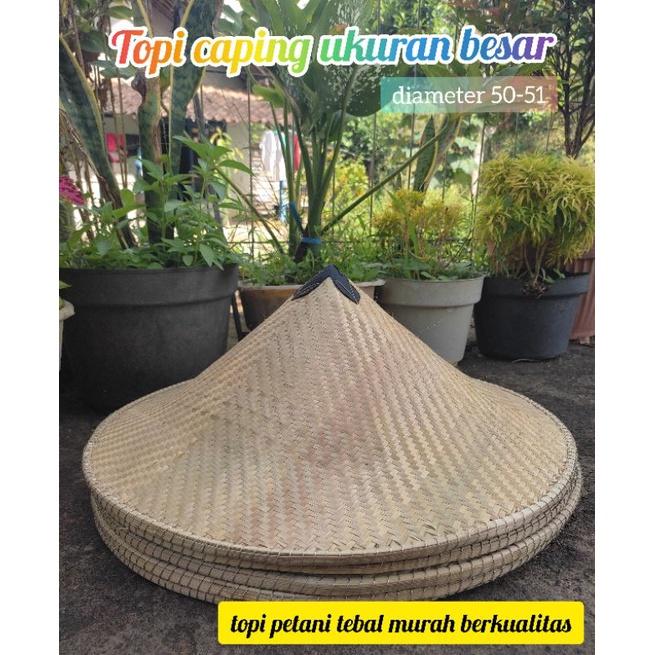 topi/caping bambu ukuran besar.