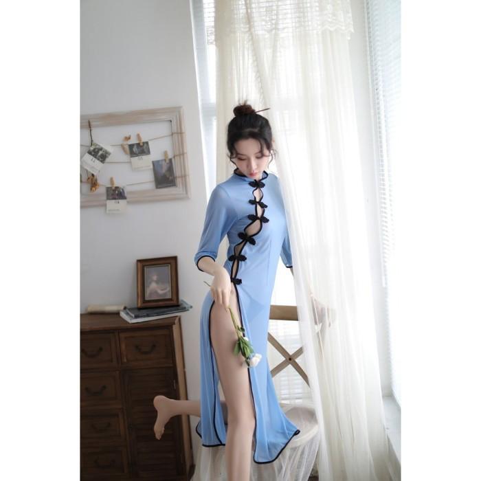Li-02 Shanghai China Sexy Lingerie Baju Tidur Wanita Cheongsam