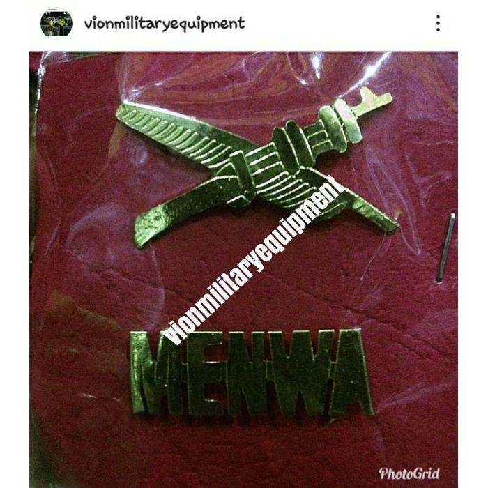 pin brevet silang senjata menwa pdh 1 set