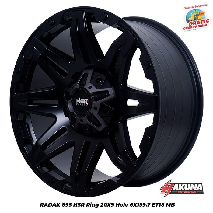 Velg Mobil R20 Hsr RADAK Ring 20 Lebar 9 Pcd 6x139,7 Fortuner Ford
