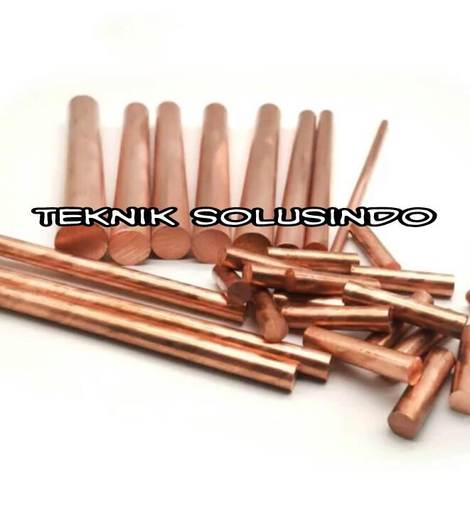 As Tembaga Diameter 25mm x 250mm tembaga batangan