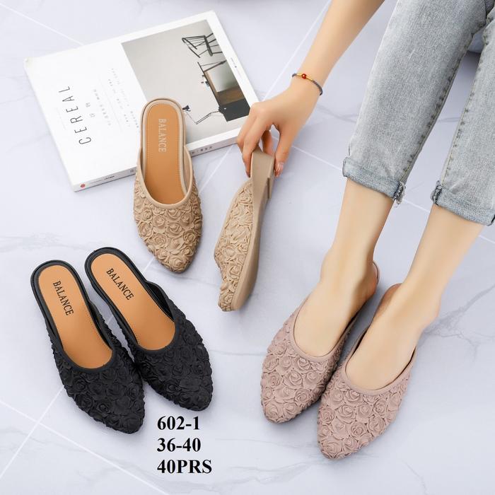 Sandal Mules Bunga Balance 602-1A