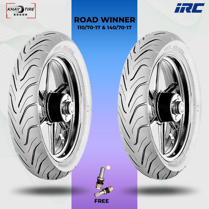 Sepasang Ban Moto Moge IRC RX02 F 110/70 dan RX02 R 140/70-17 Tubeless