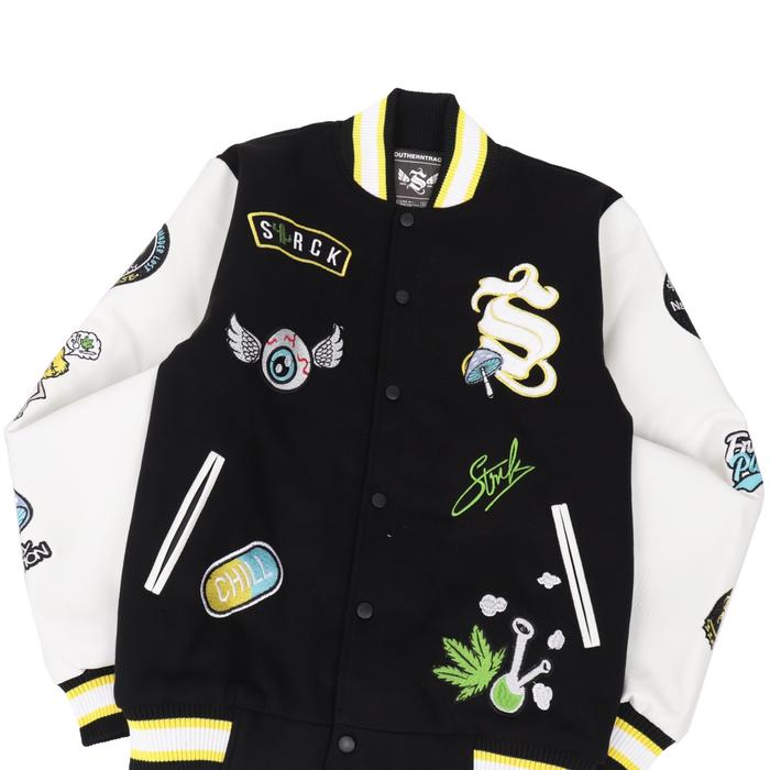 SOUTHERNTRACK | VARSITY RELAX | BLACK WHITE