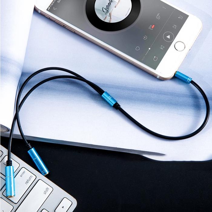 Adapter Splitter Jack Audio 3.5mm Untuk Headphone / Speaker / Komputer