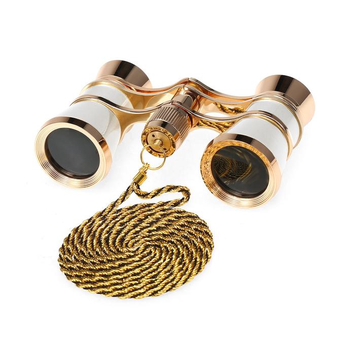 New 3×25 Kacamata Opera Vintage Mini Theater Teropong dengan Rantai