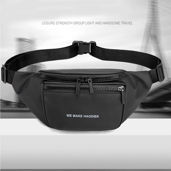 HT793 Tas Selempang Pria Waterproof Tas Pinggang Pria Import Waistbag