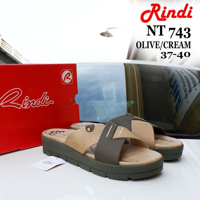 VT606 Sandal Wedges wanita - RINDI - NT 349 NT 743 - Sandal casual wan
