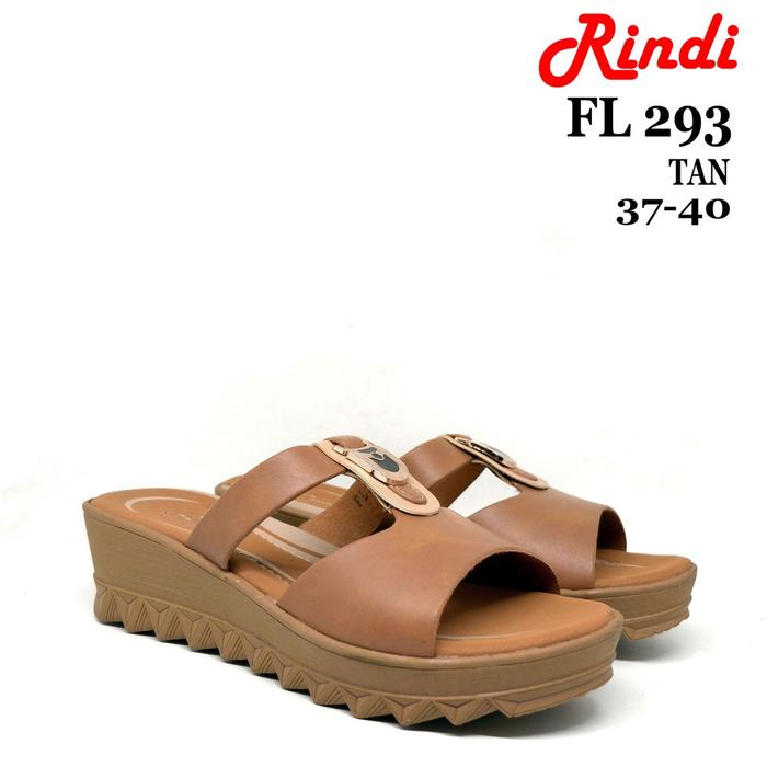 DI744 Sandal Wedges wanita - RINDI - FL 293 FL 298 FL 892 - Sandal cas