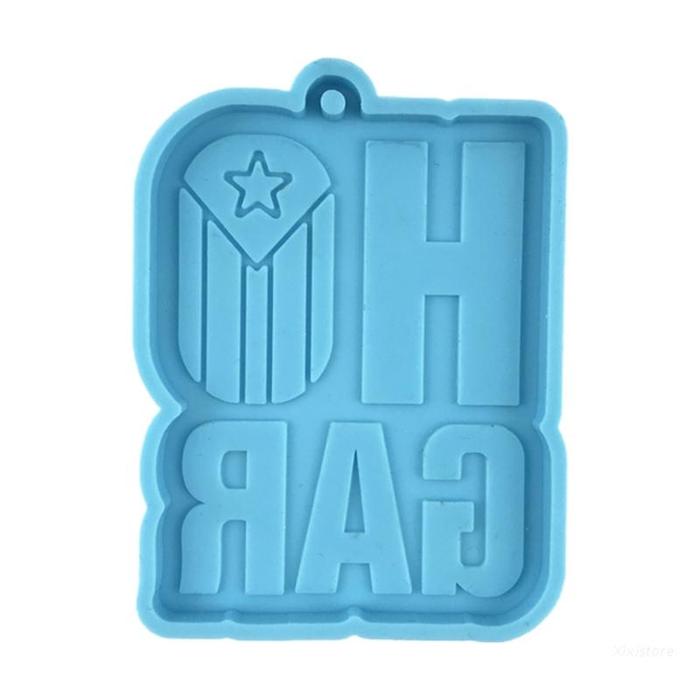 Xixi DIY Shiny Glossy Git Keychain Cetakan Pesona Cetakan Resin Epoxy