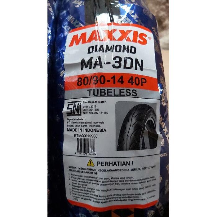 TK335 Ban Maxxis3dn 80 90 Ring 14 Tubles Matic Mio Beat Scopy Vario Pc