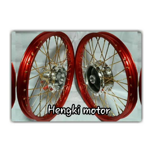 HI123 Velg Vixion Old Jari2 Gold Velg Merah