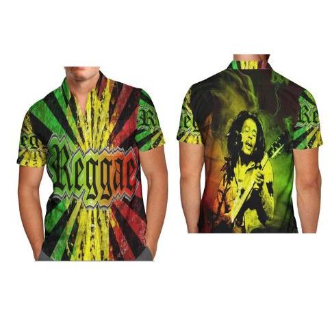 LB969 Kemeja Bob Marley Kemeja Rasta Jaica Bob marley Kemeja Reggae Bo