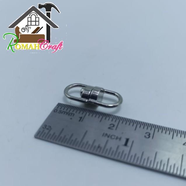 (25 Pcs) Konektor RIng Gantungan Tas Kunci 14-18 mmM.G1 Ring Konektor 14 mm
