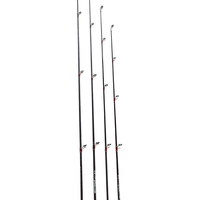 Ujung Joran Pancing Fiber SOLID AEP'Z Warna Hitam 135-180 CM