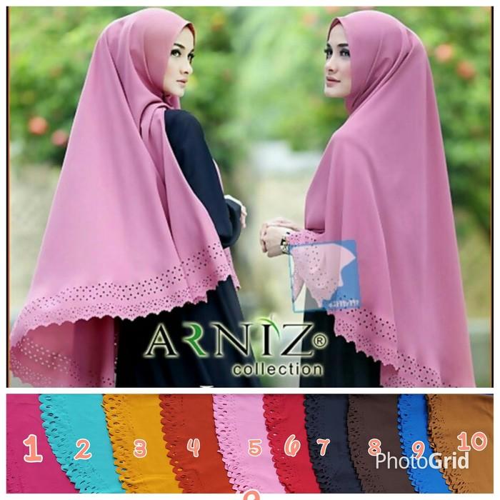 Jilbab Syari / Kerudung Syari / Hijab Syari Khimar Arnis Simple