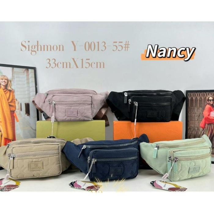 waistbag sighmon Tas pinggang wanita tas selempang cewek kanvas asli