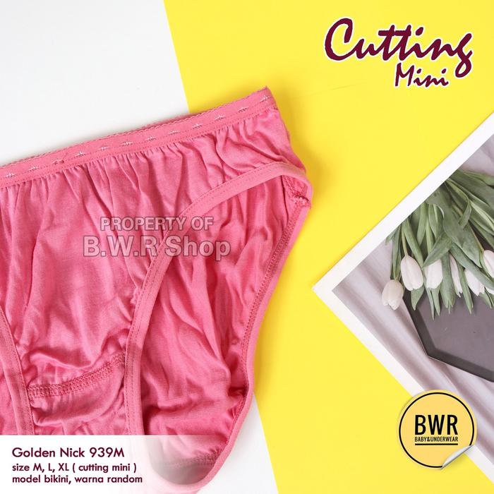 6pc CD Golden Nick 939 MINI Celana Dalam Wanita Dewasa Karet Kecil War