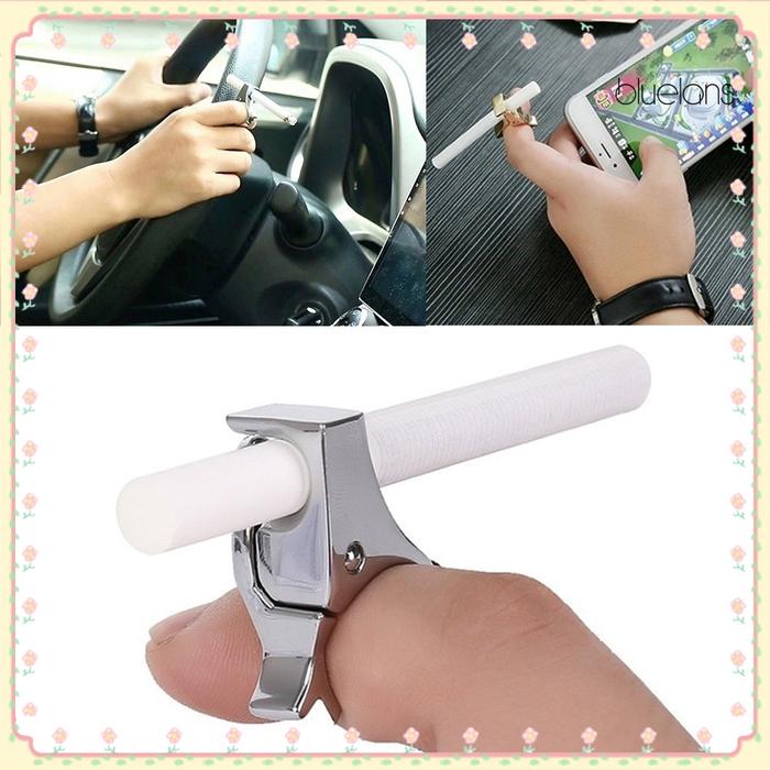 Bluelans Cincin Holder Rokok Bahan Metal Tahan Lama