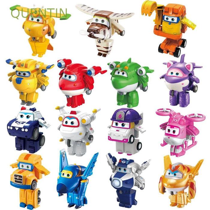 Robot Deformation Jett Dizzy Pesawat Terbang Mini Dengan Sayap Super
