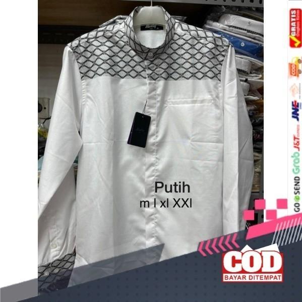 Kemeja Koko Pria Lengan Panjang Harley Original