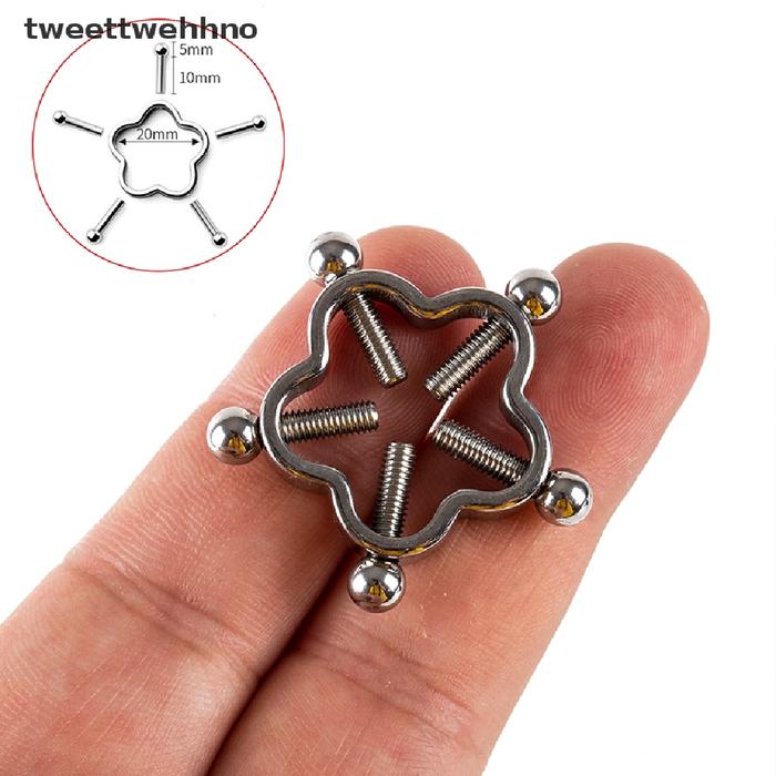 Anting Tindik Puting Palsu Bahan Stainless Steel Untuk Wanita