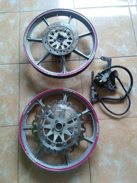 Velg scorpion ring 17 depan belakang disc cakram