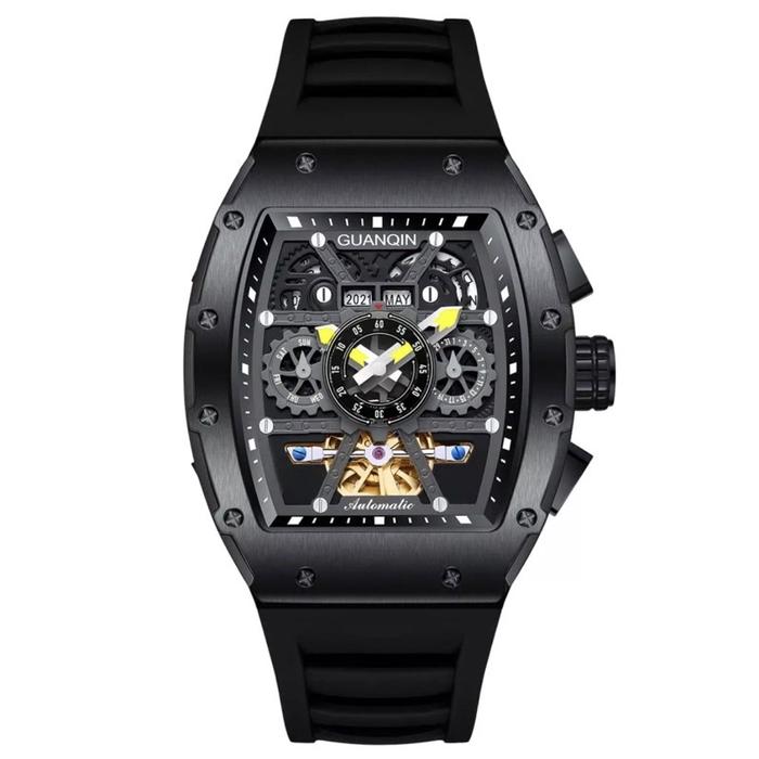 Jam Tangan Pria Automatic Homage Richard Black Solemn Guanqin Original