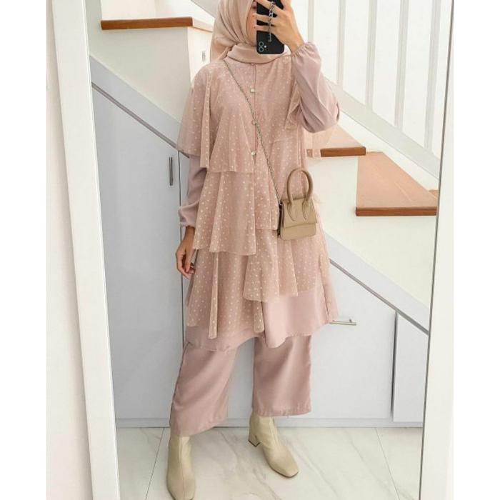 Organza Set Candylady- Delani Dress Muslimah